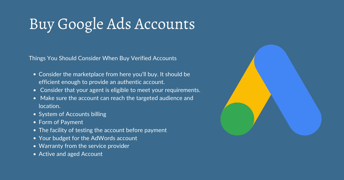 Buy Google Ads Accounts